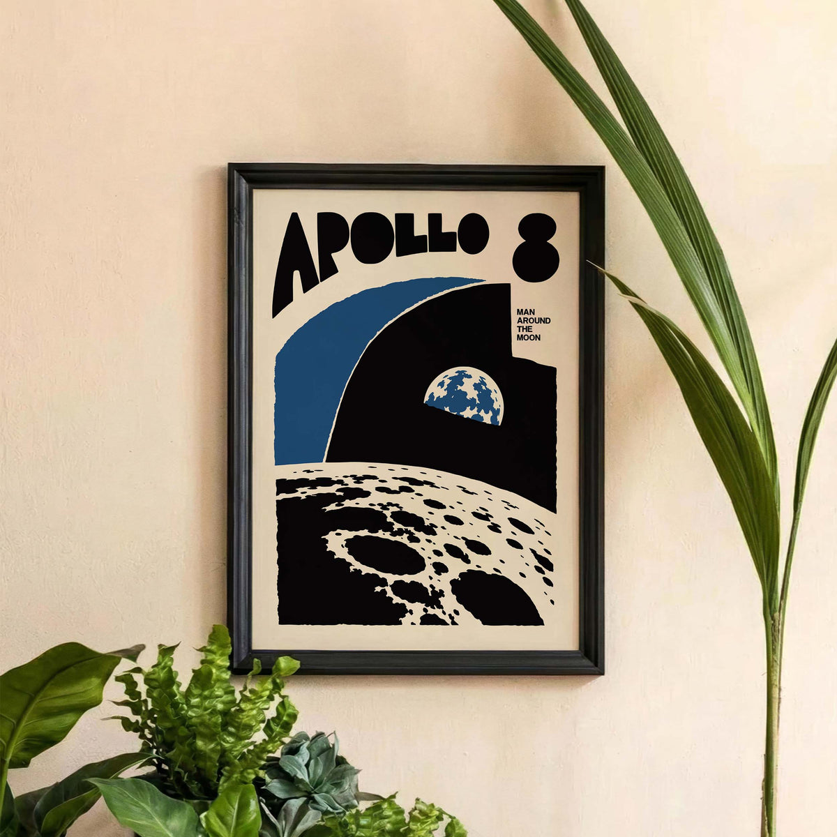 Apollo 8 Space Exploration Poster Print