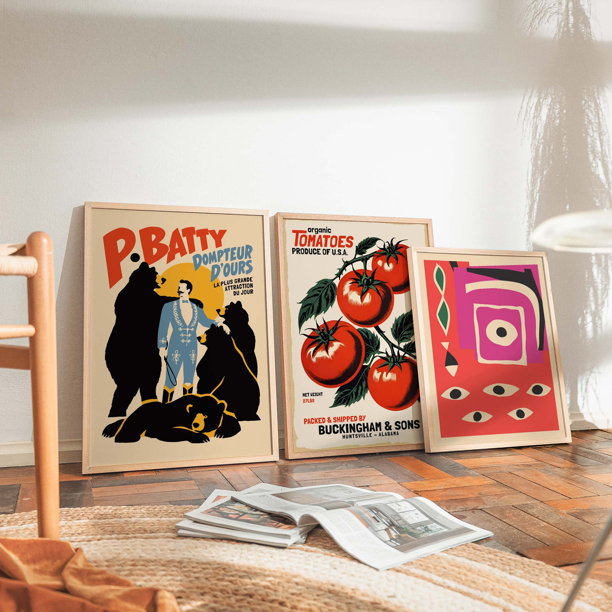 Bear Tamer Circus Poster Print