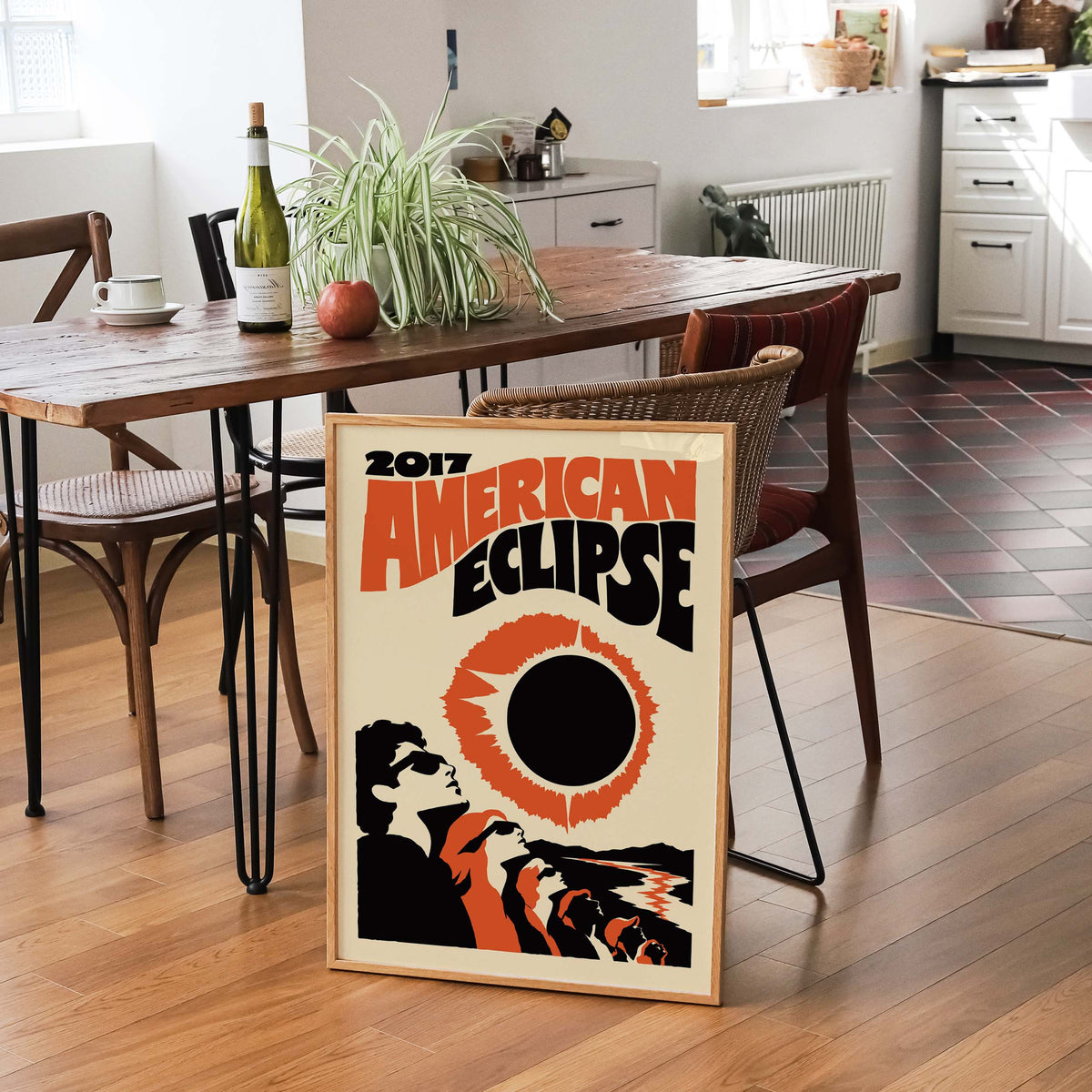 American Solar Eclipse Wall Art Print