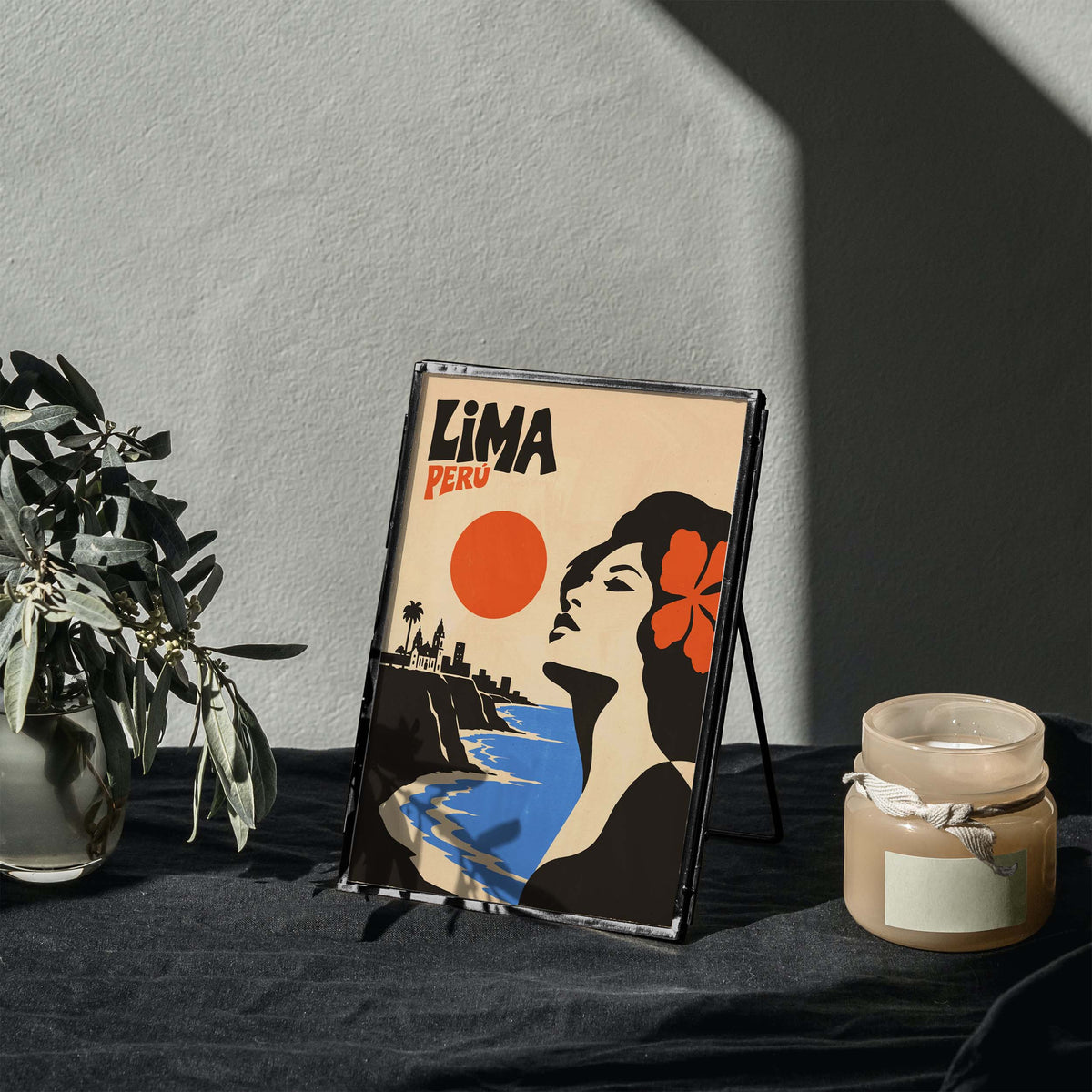 Lima Peru Coastal Travel Poster Print