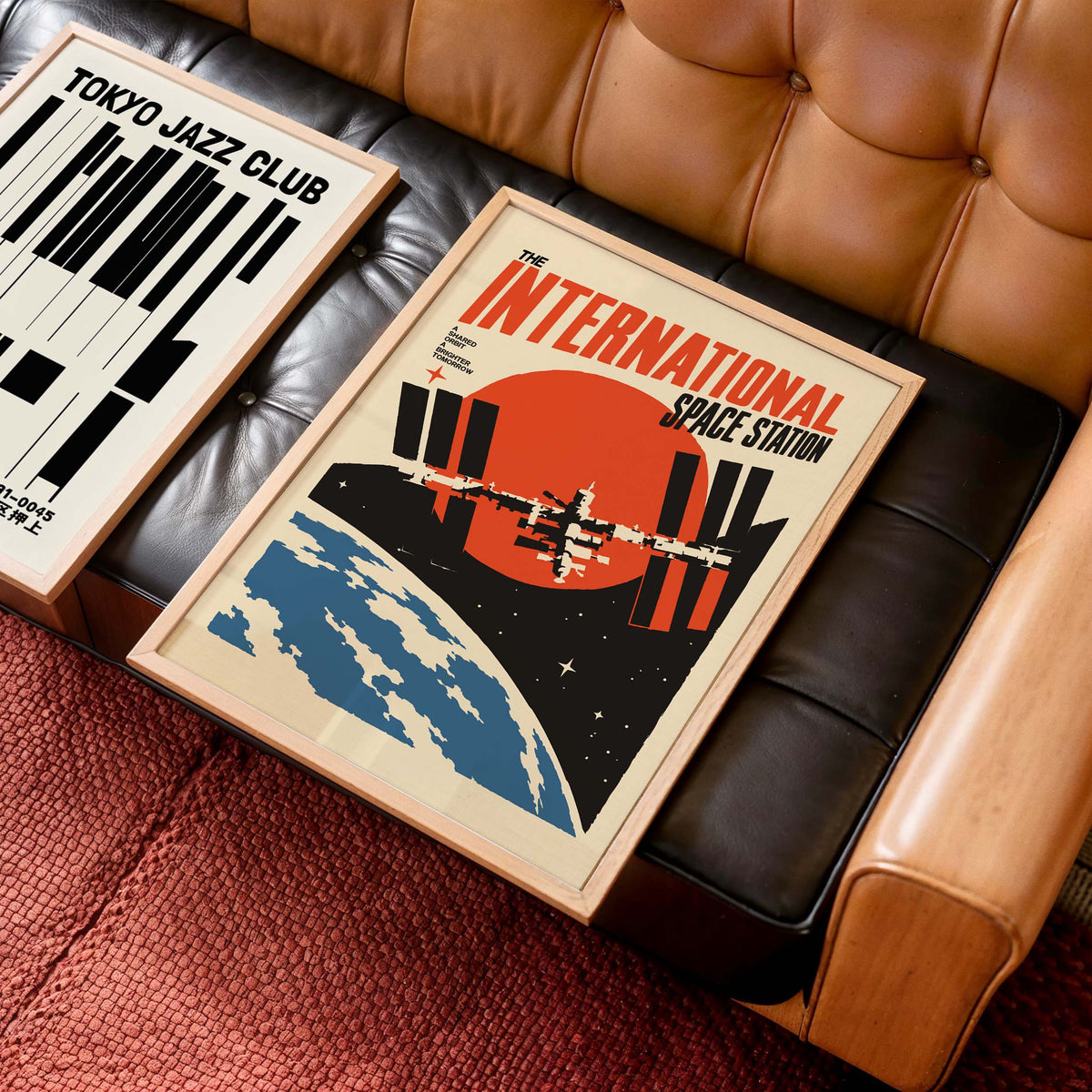 International Space Station Space Print