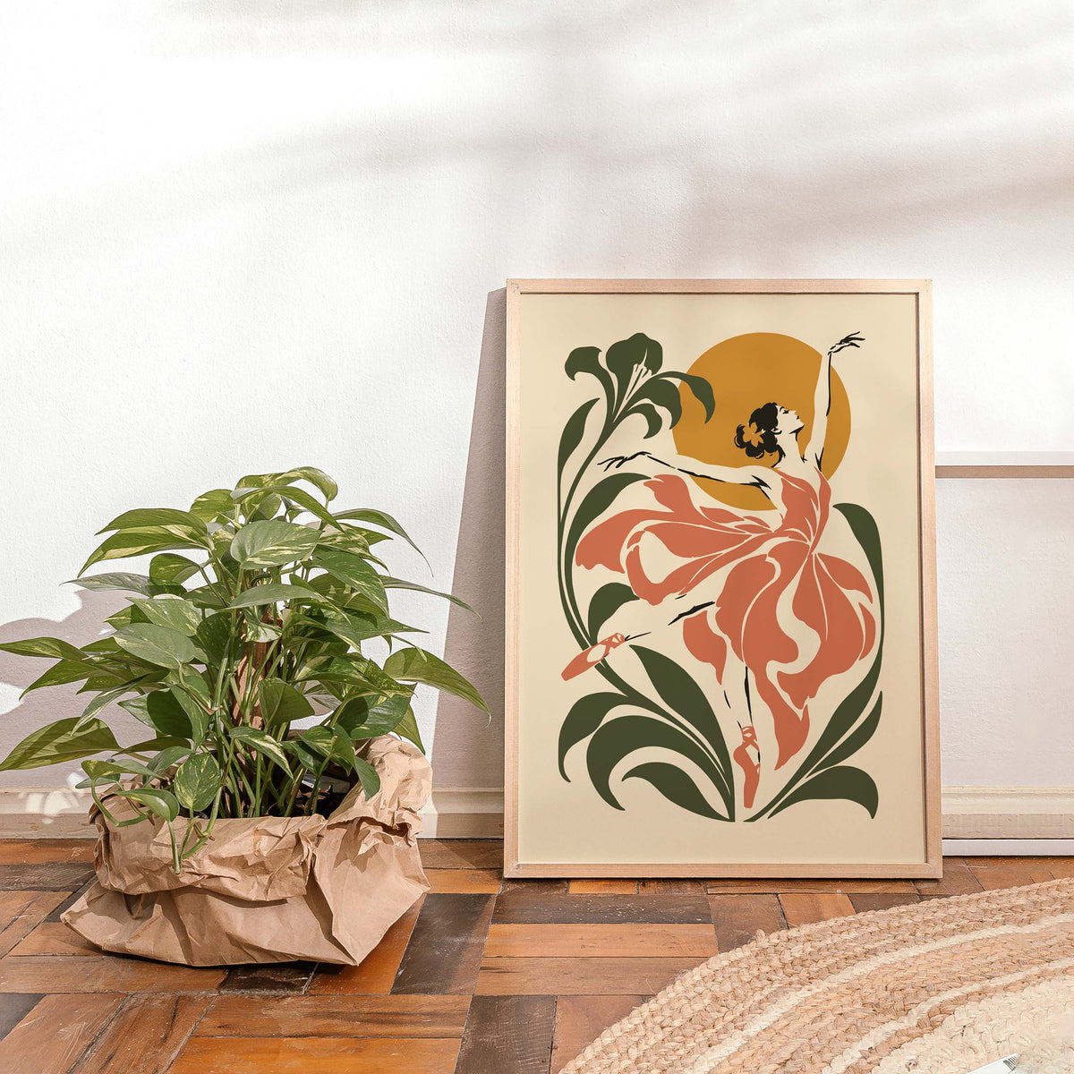 Ballet Dancer Wall Art Poster Print