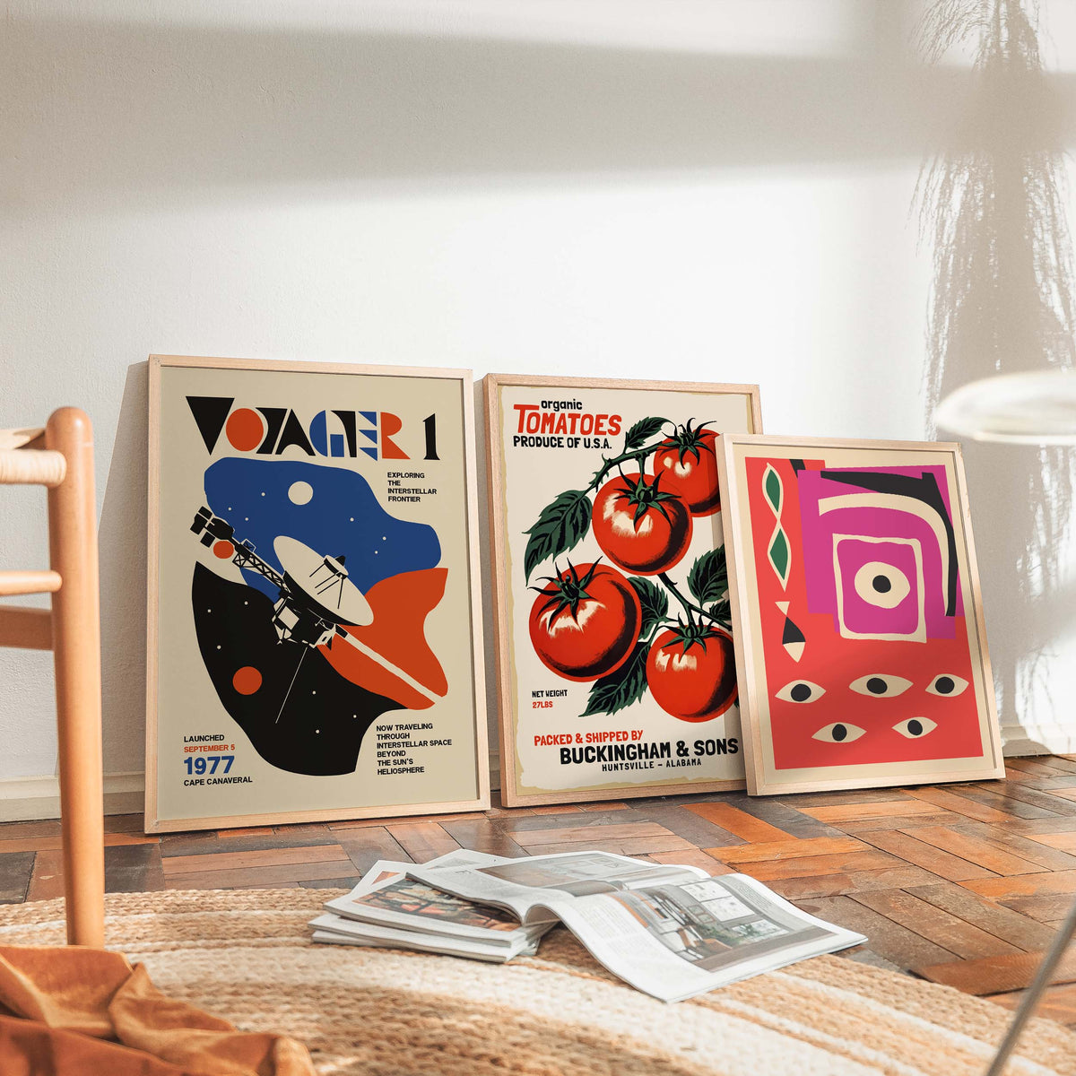 Voyager 1 Space Exploration Poster Print