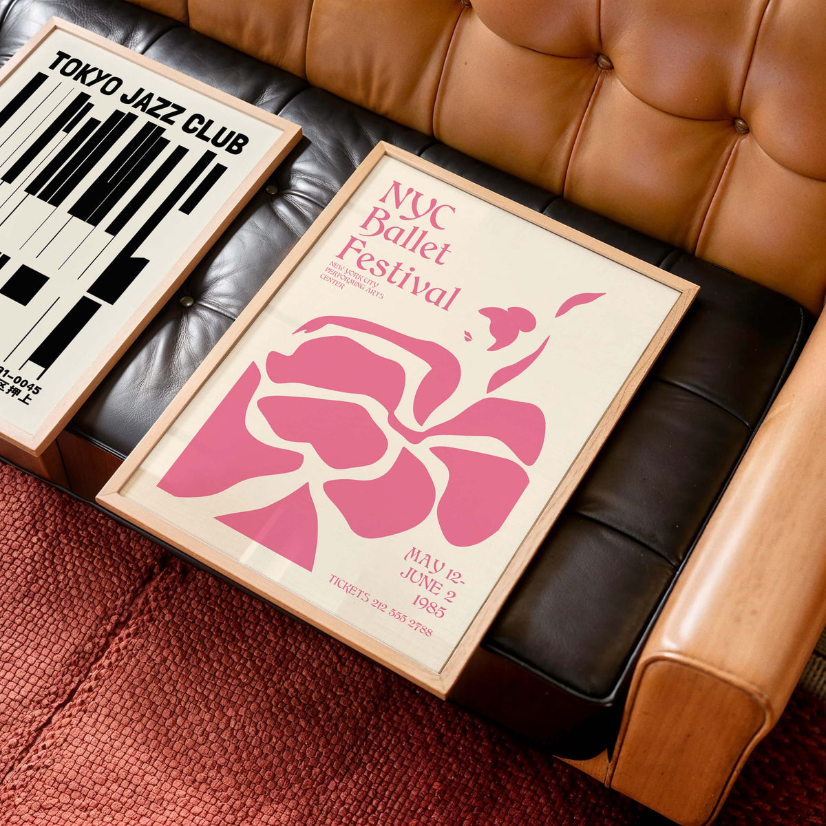 Pink Ballet Dancer NYC Poster