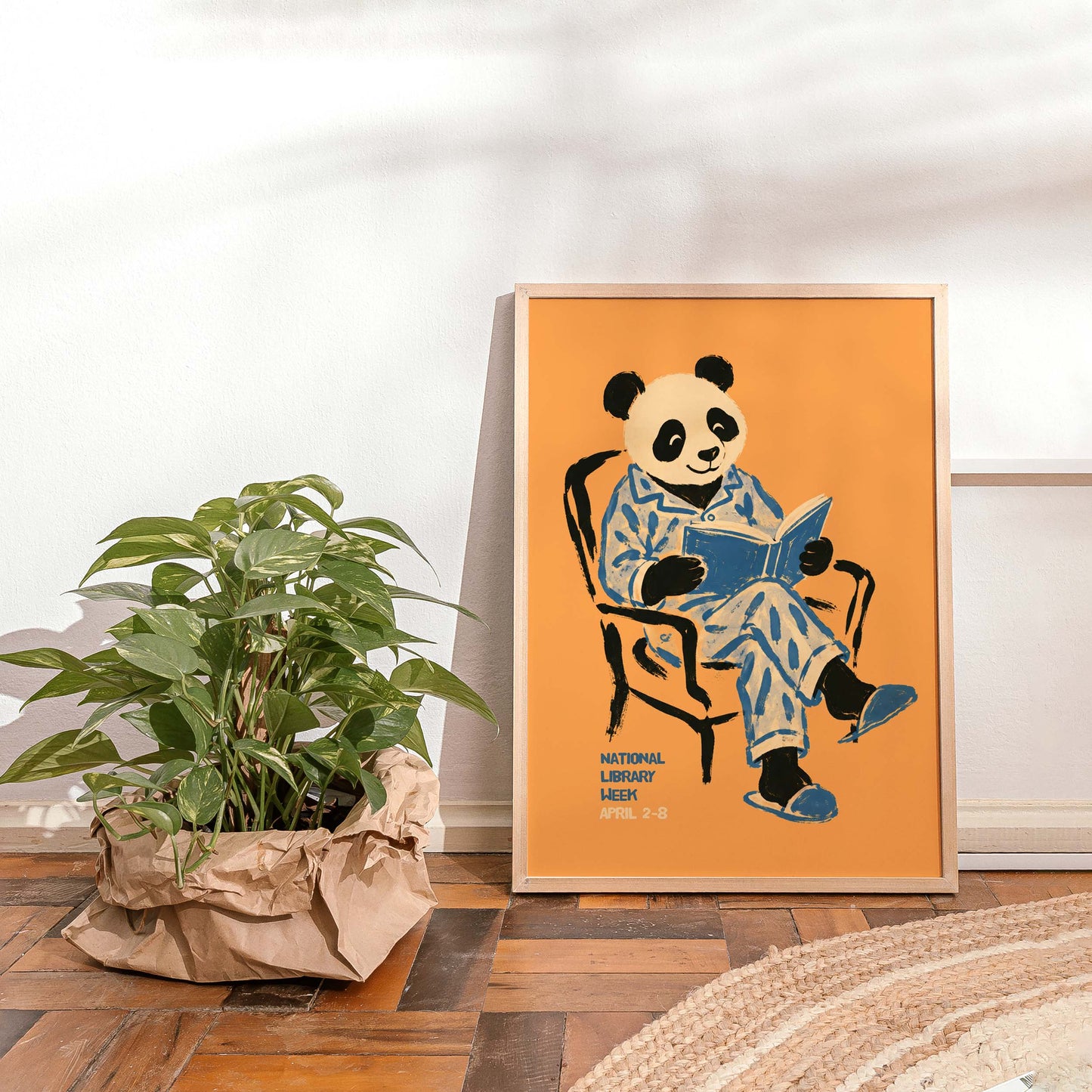 National Library Week Panda Print