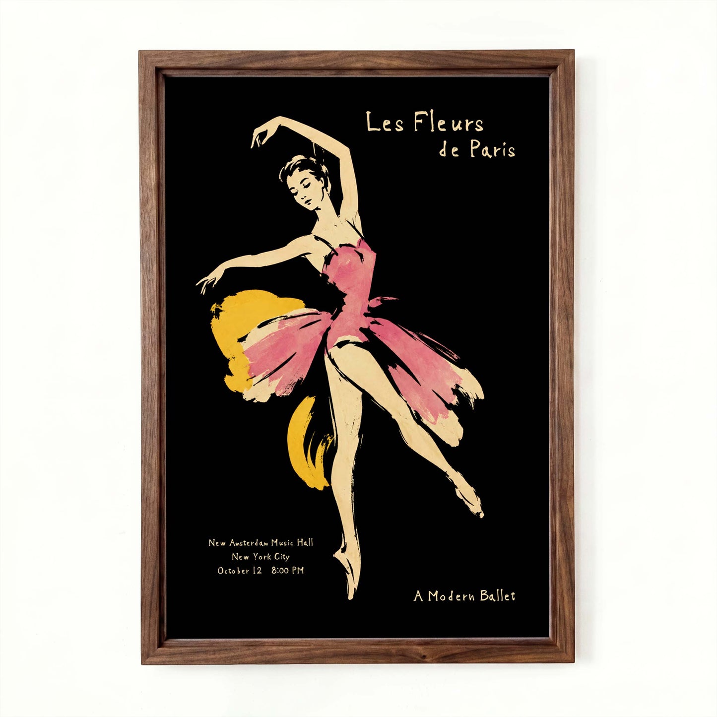 Les Fleurs Paris Ballet Poster