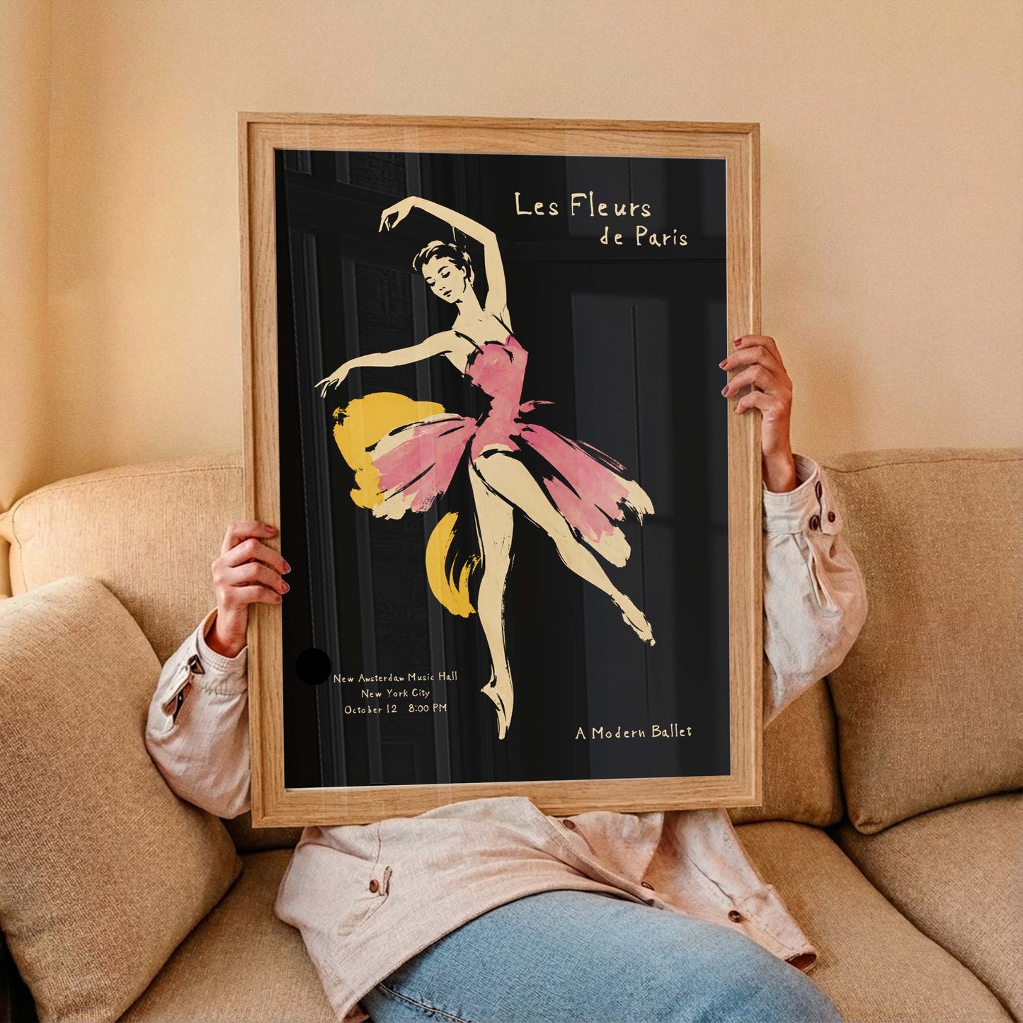 Les Fleurs Paris Ballet Poster