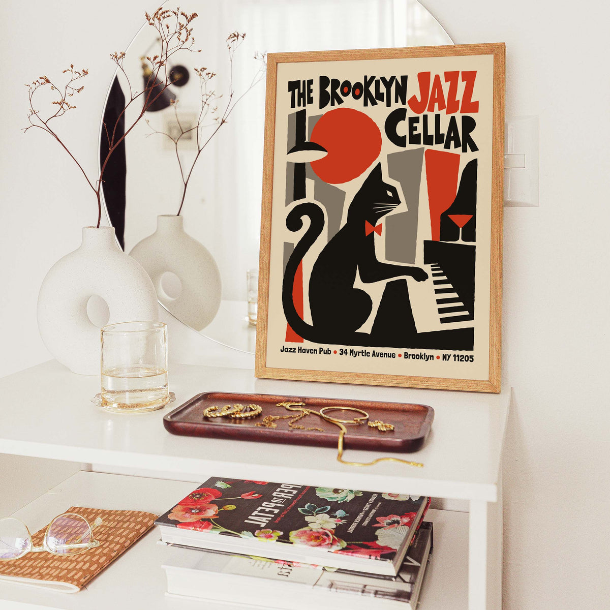 Brooklyn Jazz Cellar Poster Print