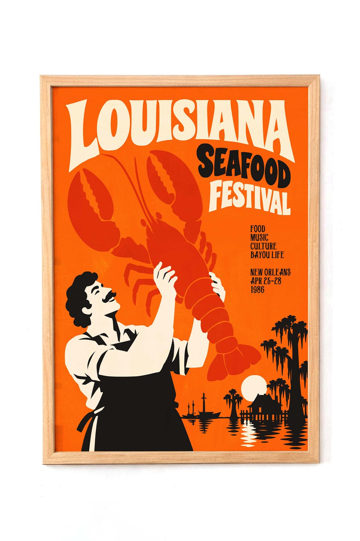 Louisiana Seafood Festival Lobster Print