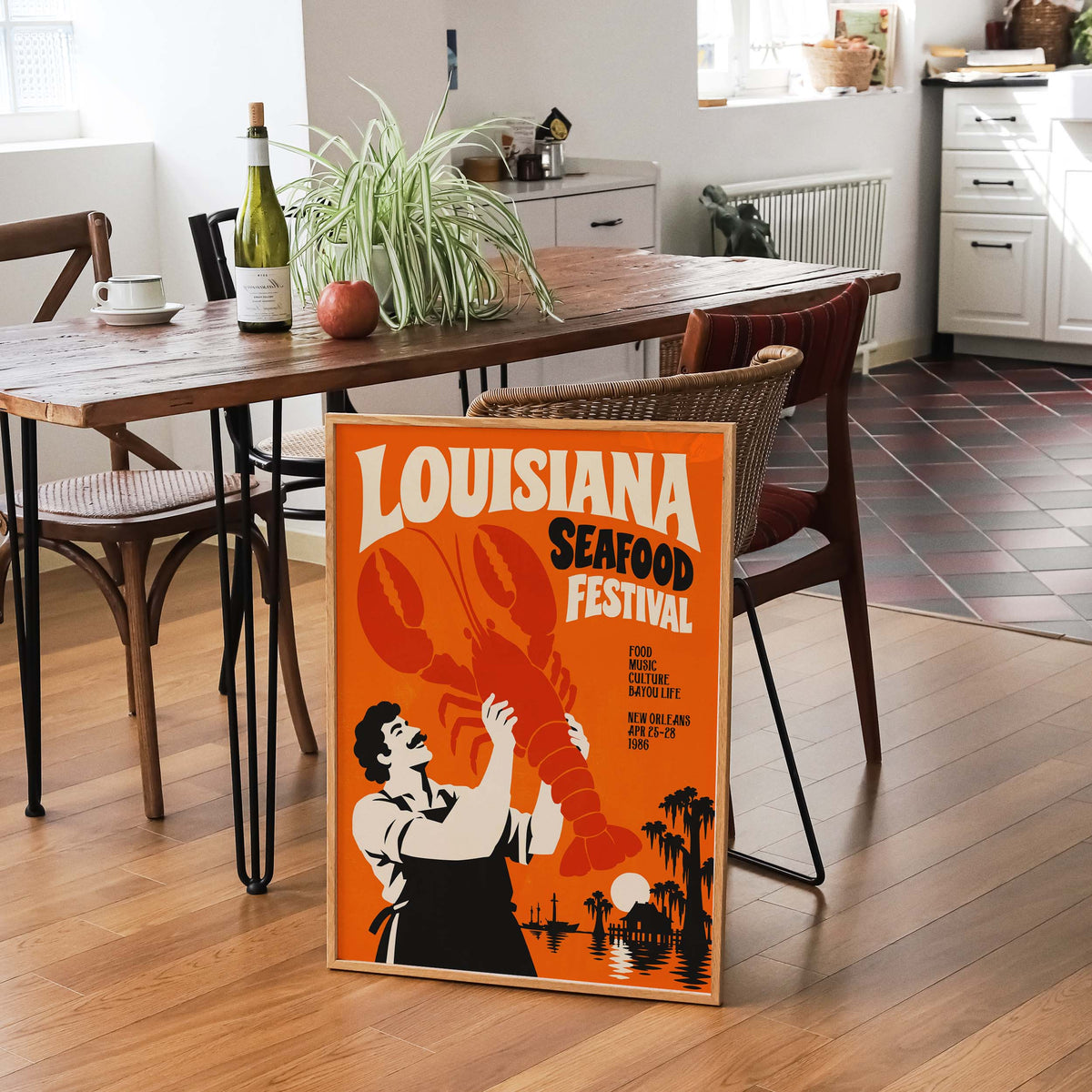 Louisiana Seafood Festival Lobster Print