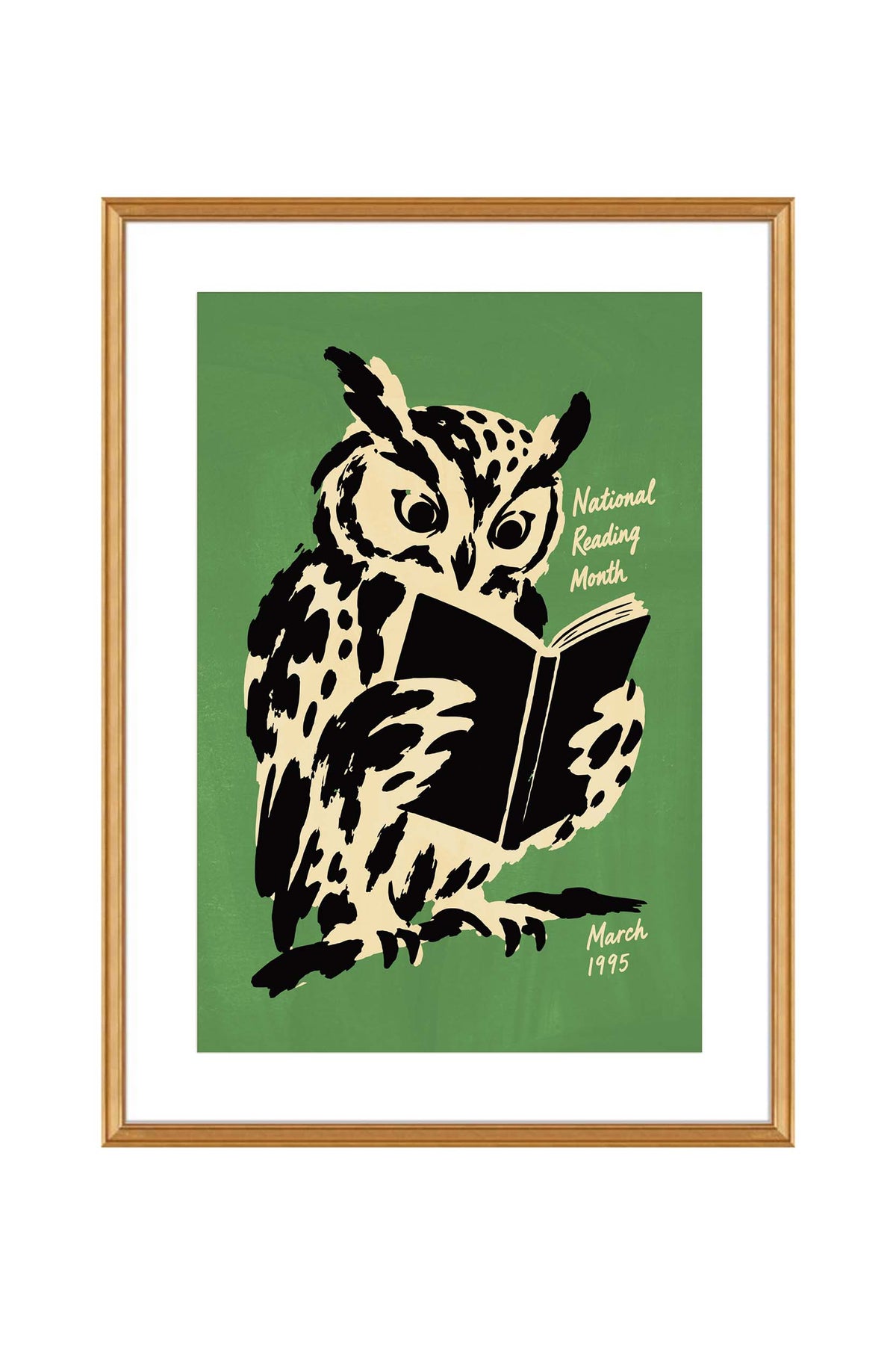 National Reading Month Owl Poster