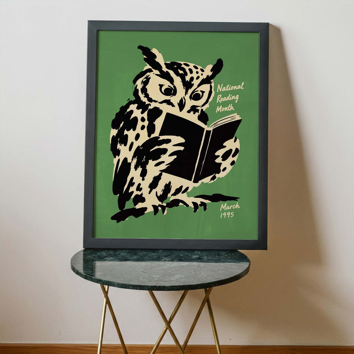 National Reading Month Owl Poster