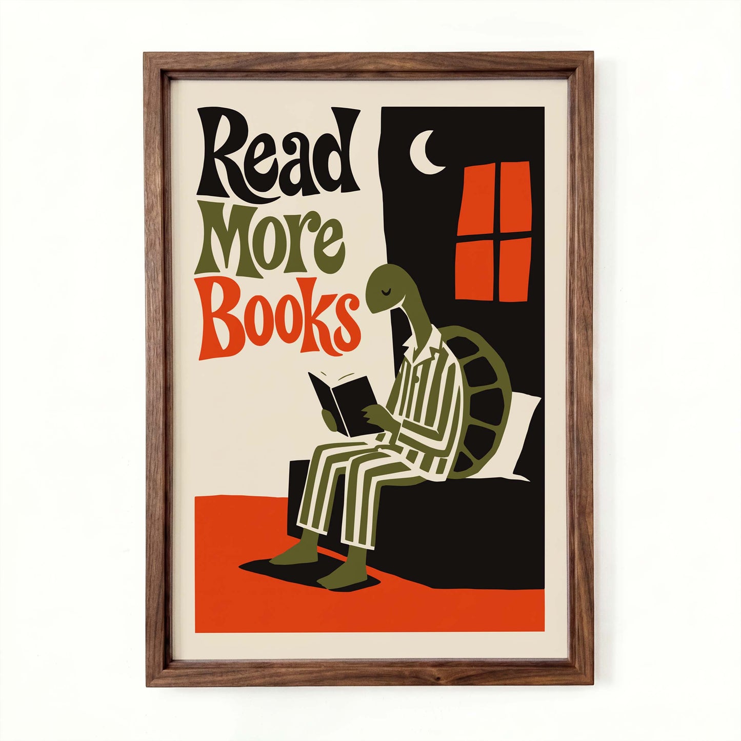 Read More Books Turtle Poster
