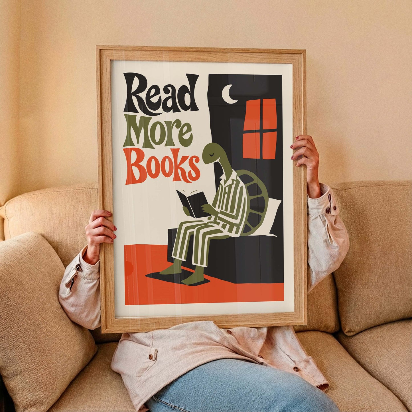Read More Books Turtle Poster