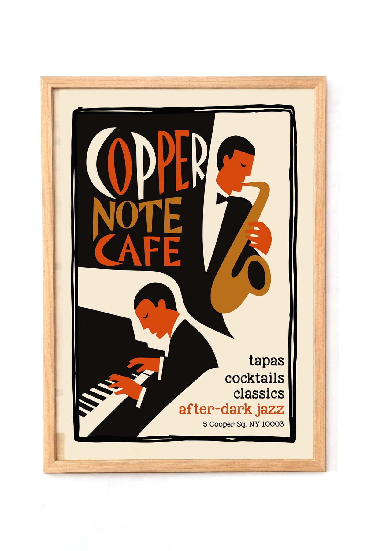 Copper Note Cafe Jazz Poster Print