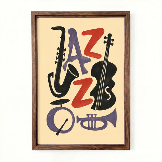 Jazz Music Wall Art Poster