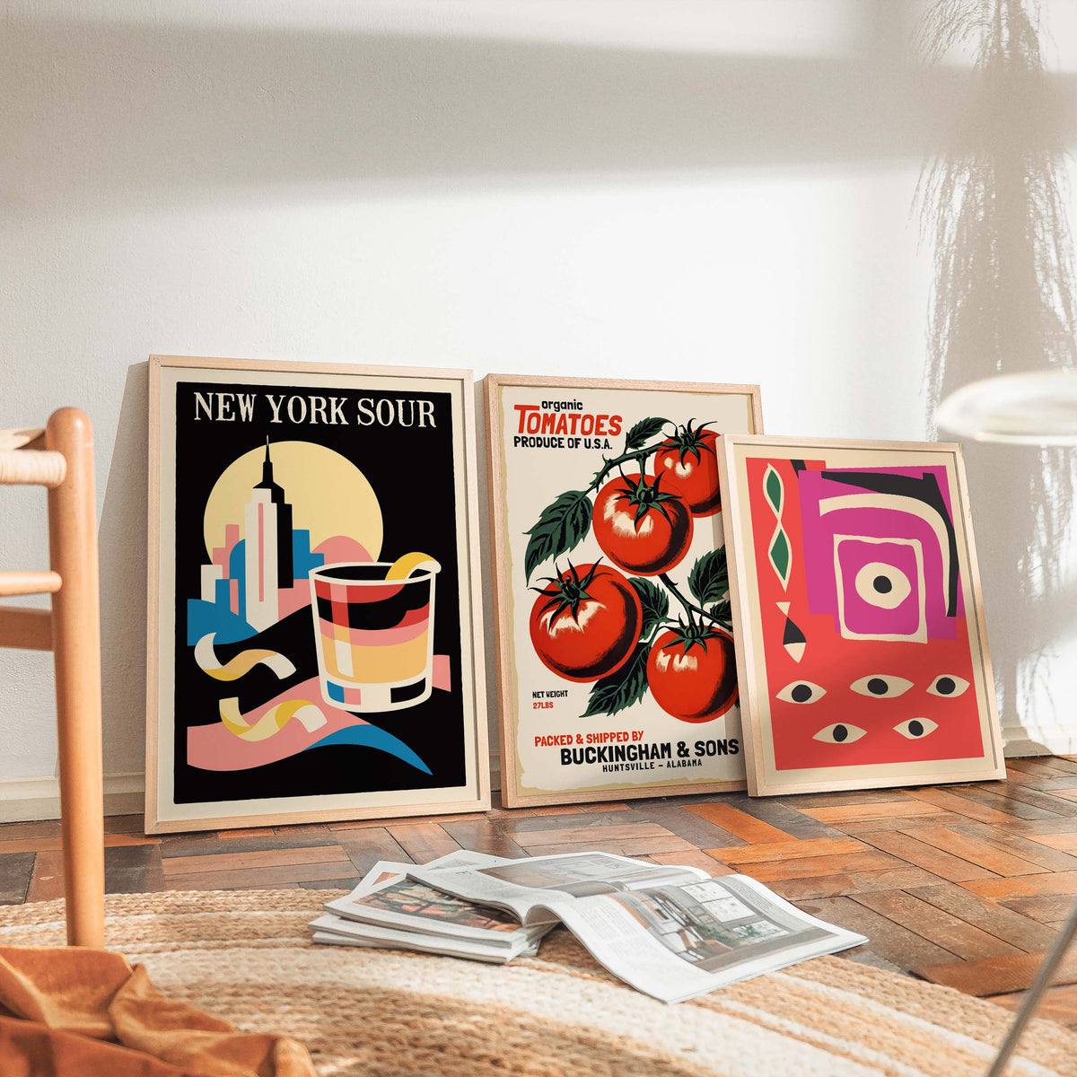 New York Sour Cocktail Bar Poster Print