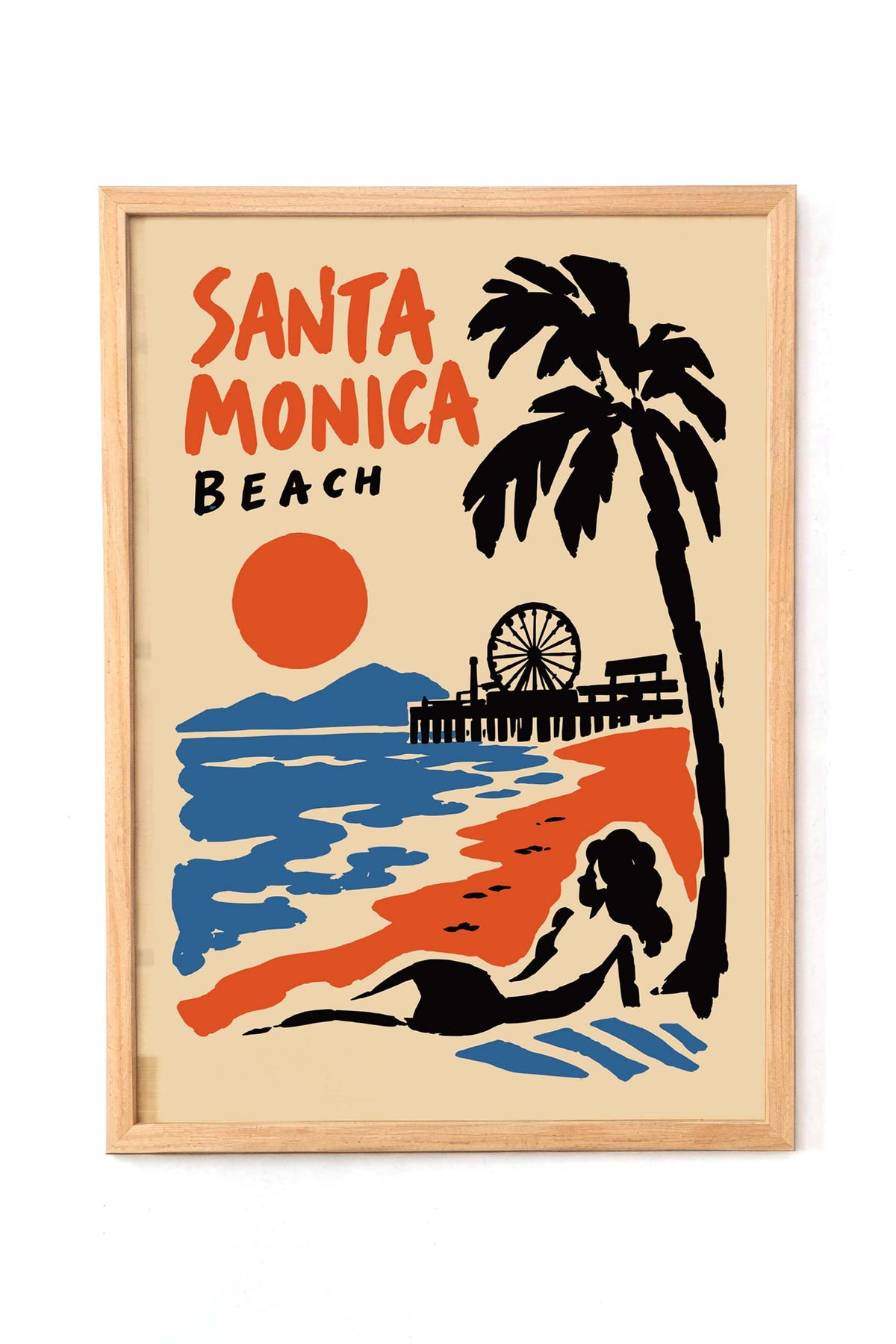 Santa Monica Beach Wall Art
