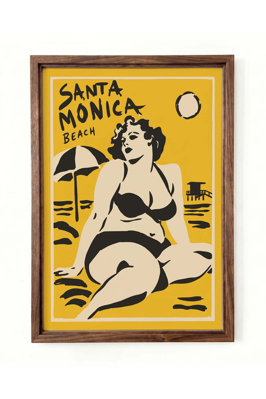 Santa Monica Beach Poster