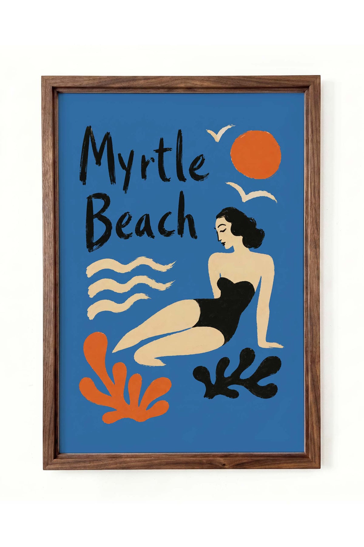 Myrtle Beach Retro Travel Poster