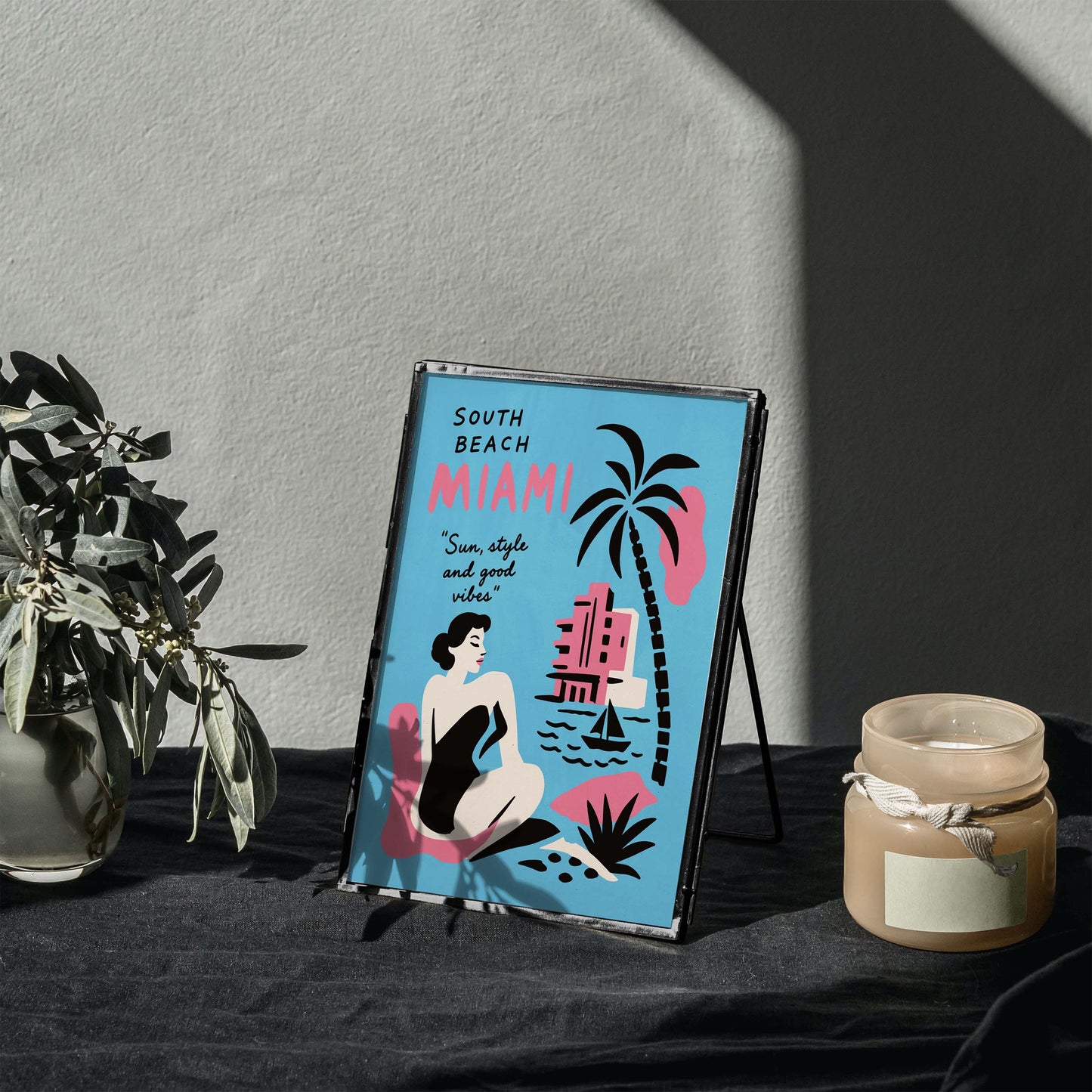 South Beach Miami Travel Poster