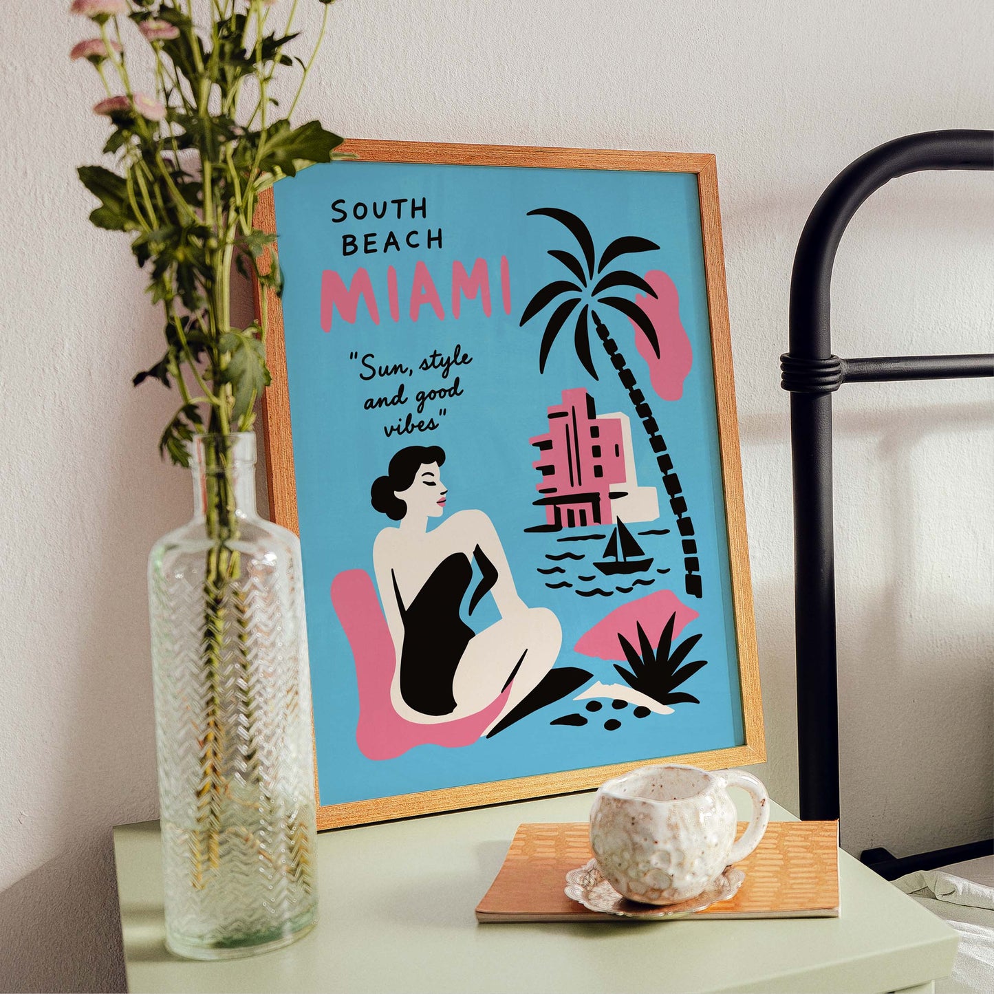 South Beach Miami Travel Poster