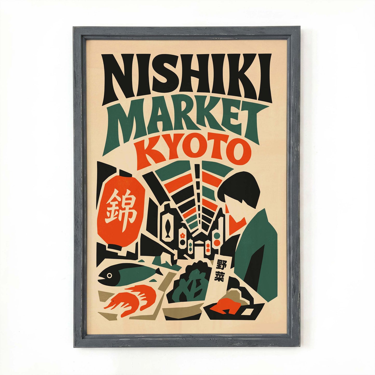 Nishiki Market Kyoto Print For Kitchen Decor