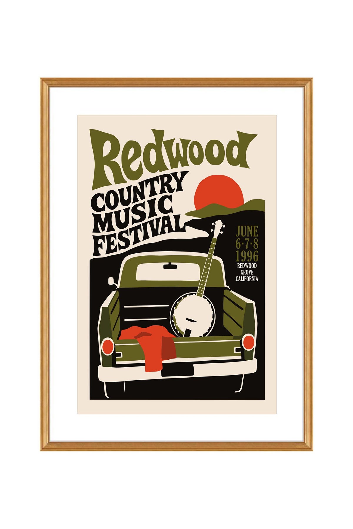 Redwood Country Music Festival Poster