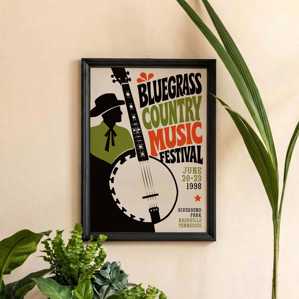 Bluegrass Country Music Festival Poster