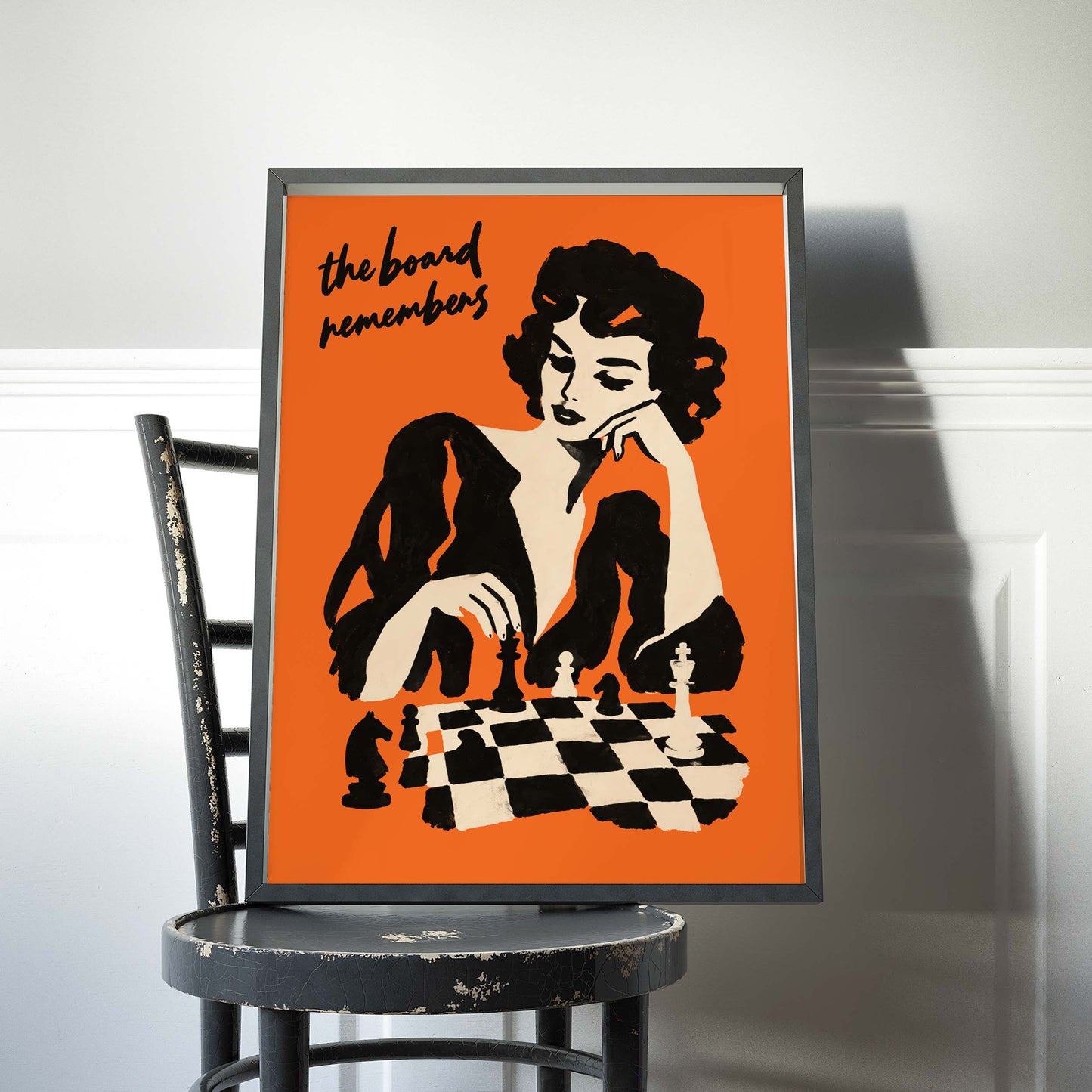 Chess Woman Poster Print