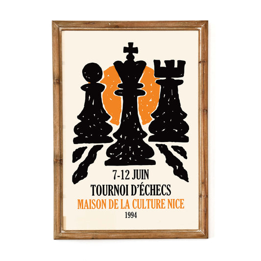 Chess Tournament Poster Wall Art