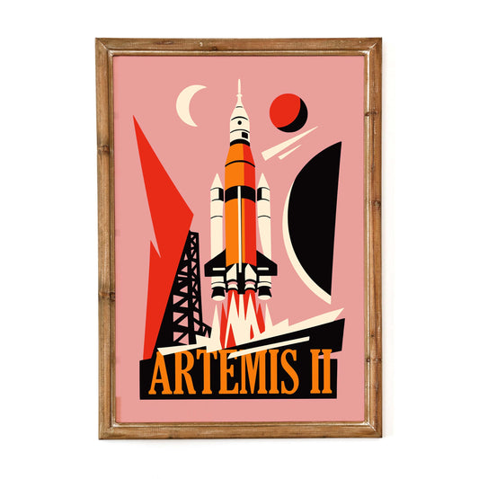 Artemis II Launch Poster Print