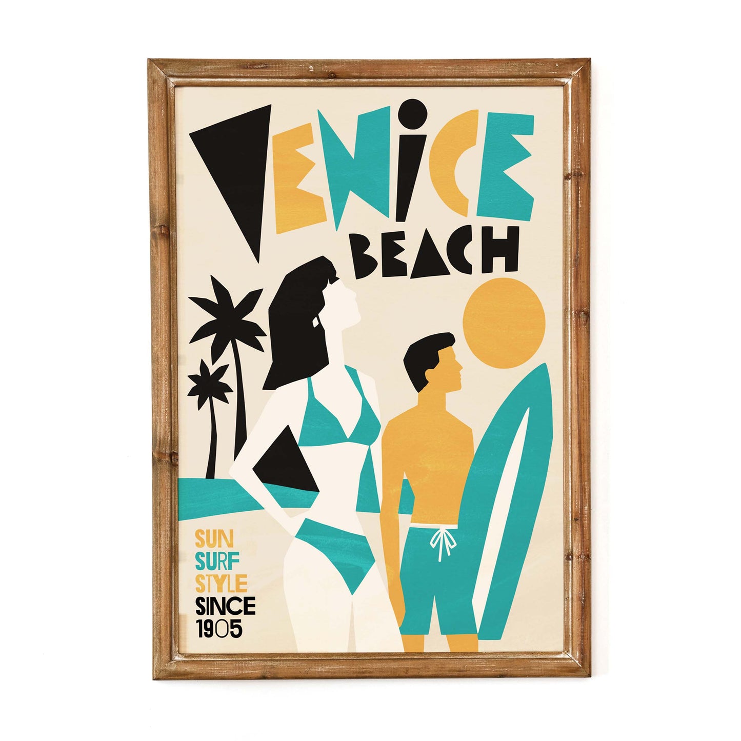 Venice Beach Retro Poster