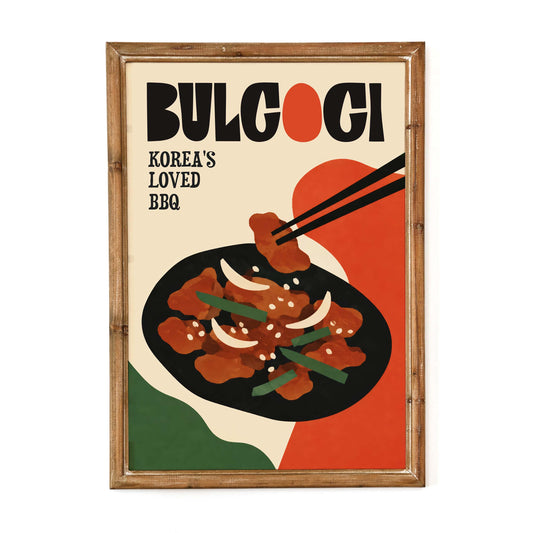 Bulgogi Korean BBQ Poster Print