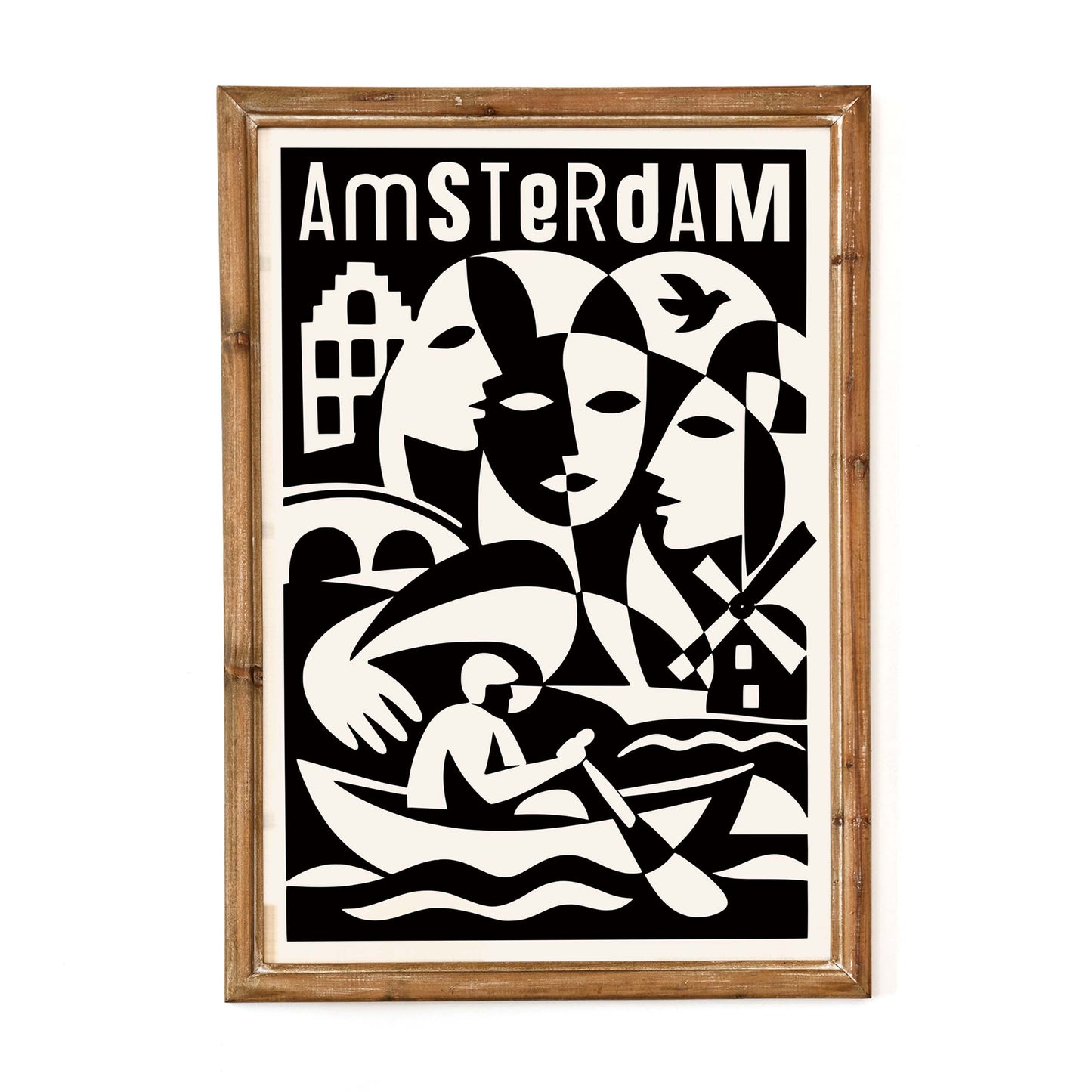 Amsterdam City Travel Print