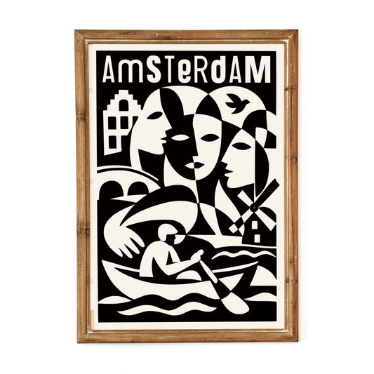 Amsterdam City Travel Print