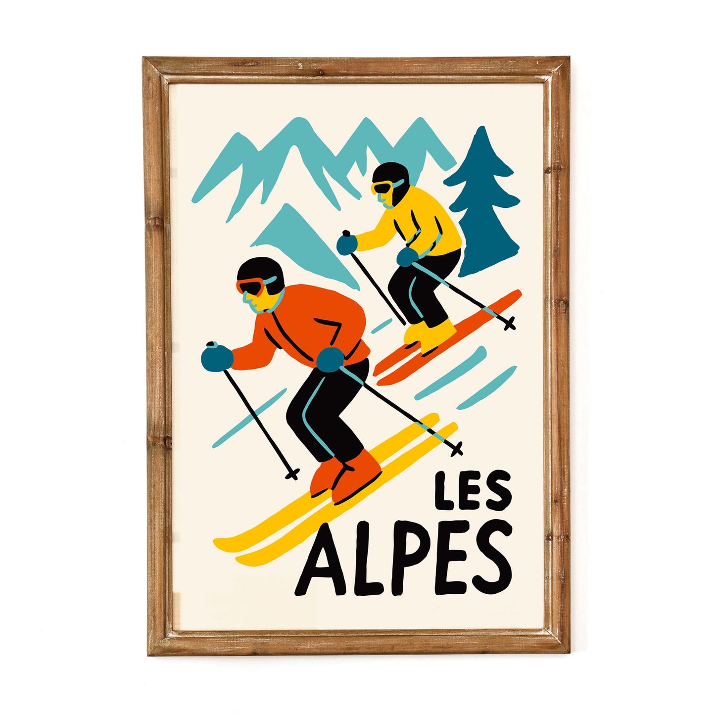Les Alpes Ski Print