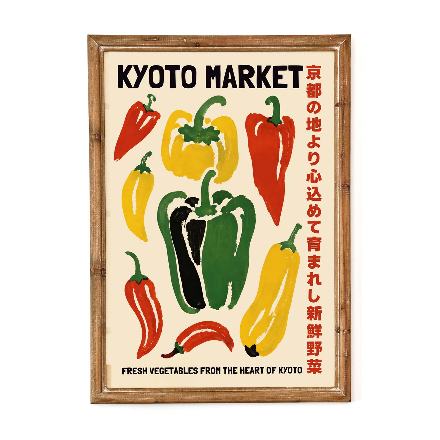 Kyoto Market Poster Kitchen Wall Art
