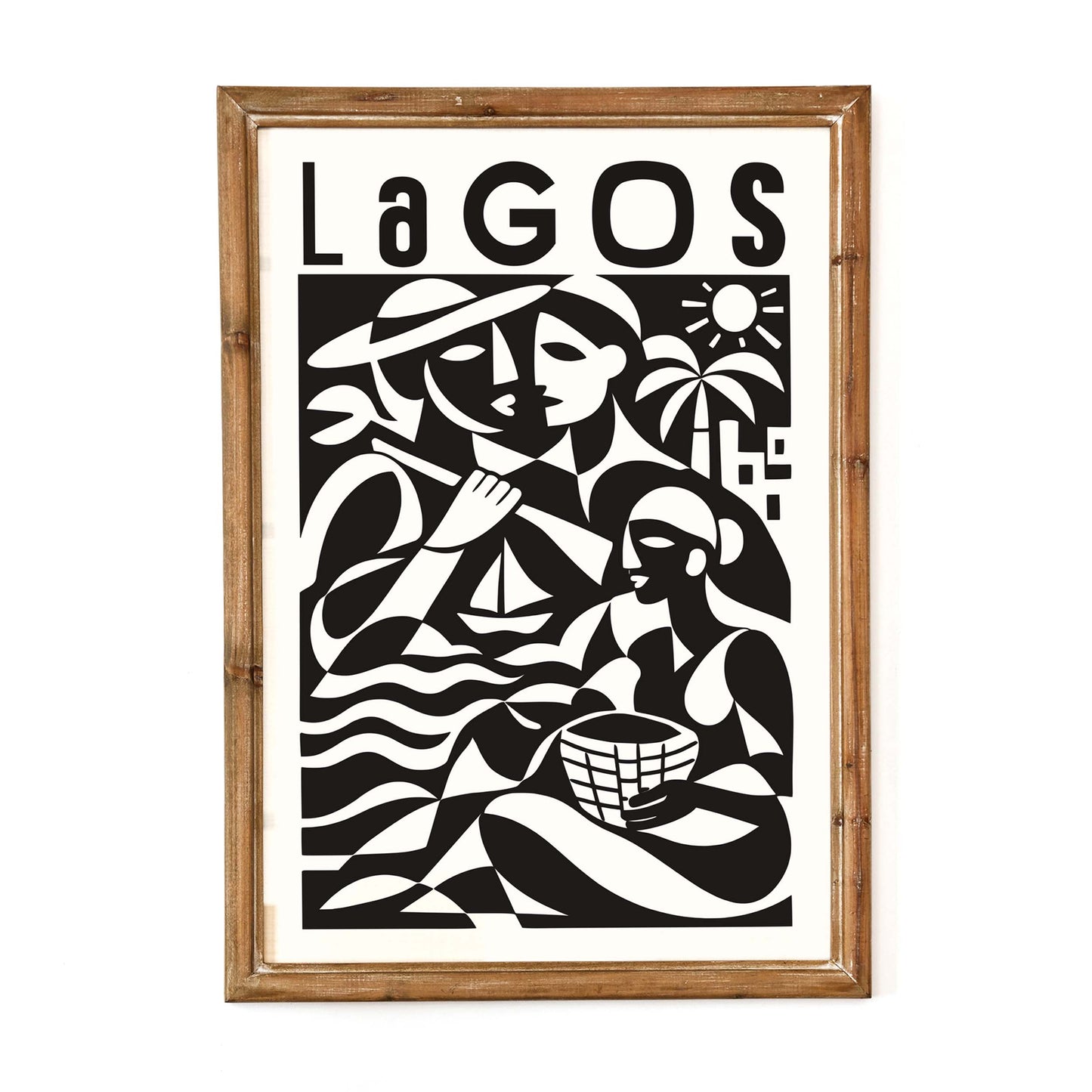 Lagos Travel Poster Wall Print