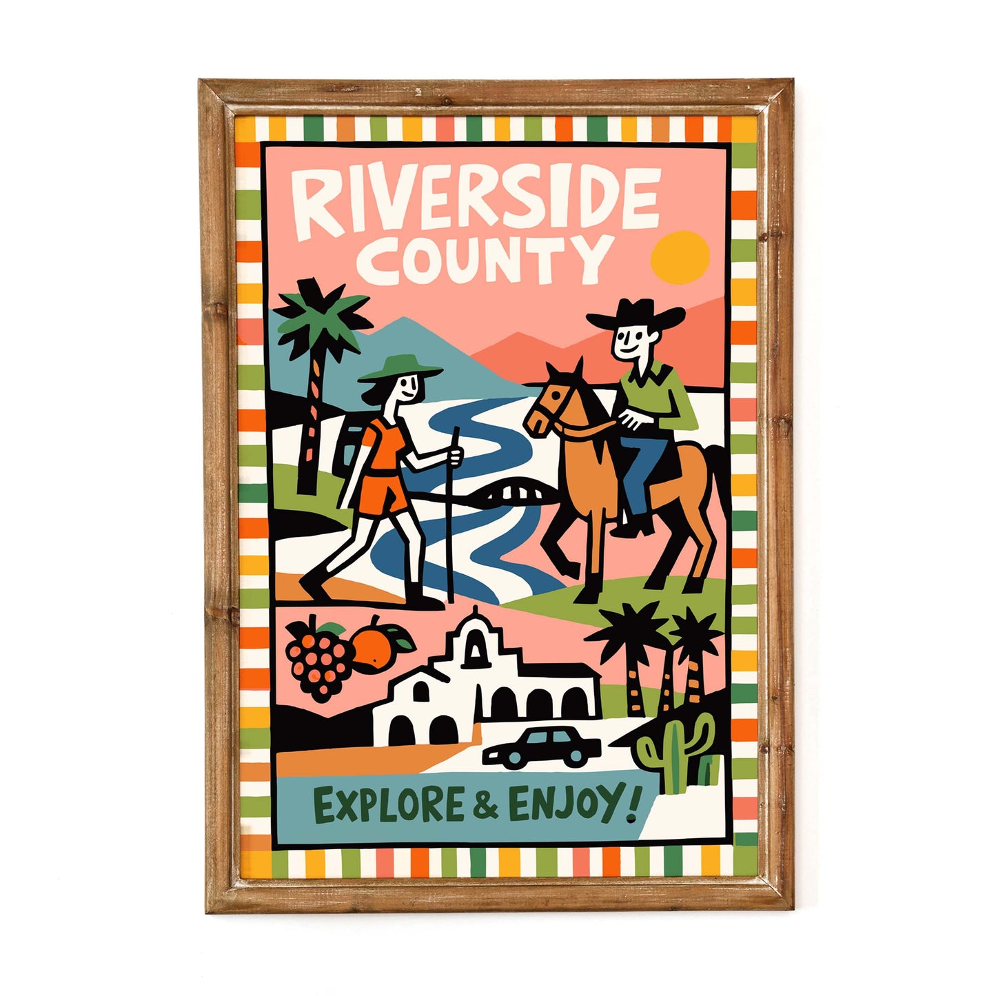 Riverside County Travel Poster Print