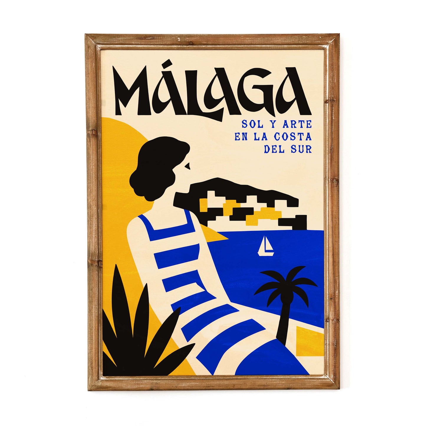 Málaga Costa del Sol Travel Poster