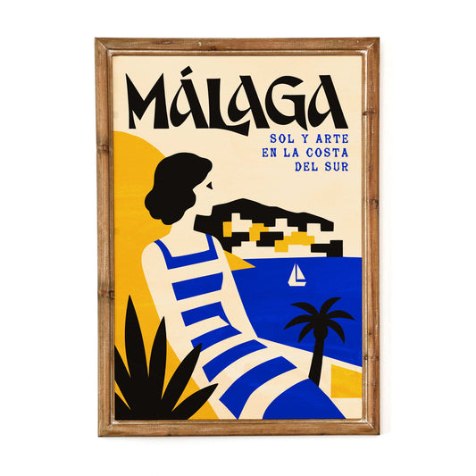 Málaga Costa del Sol Travel Poster