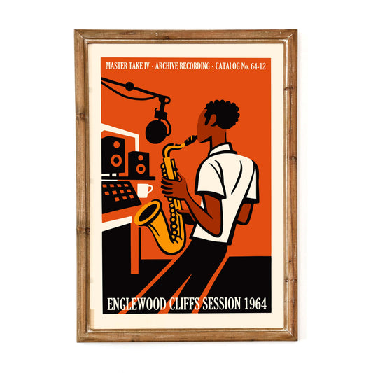Saxophone Studio Session Print