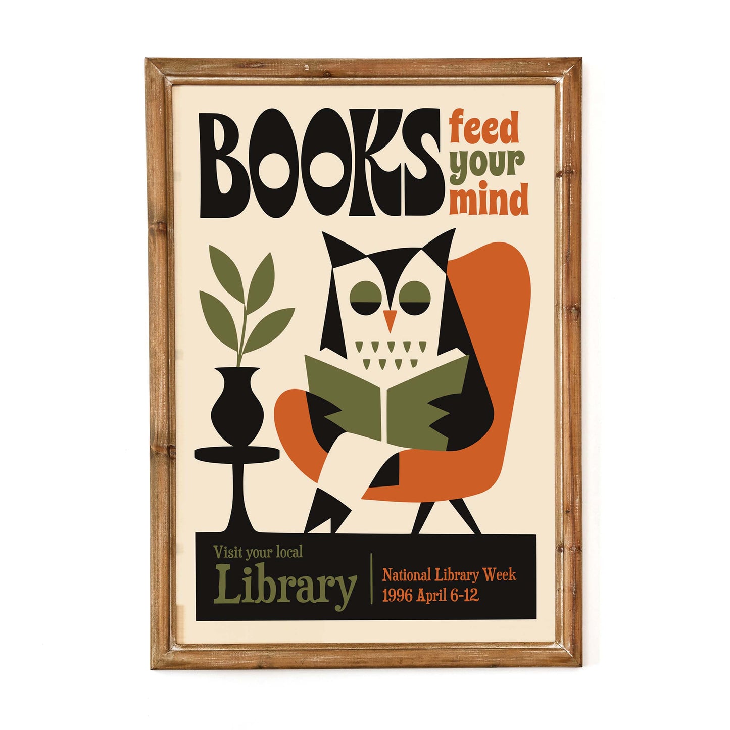 Library Reading Office Print