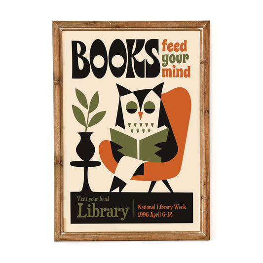 Library Reading Office Print