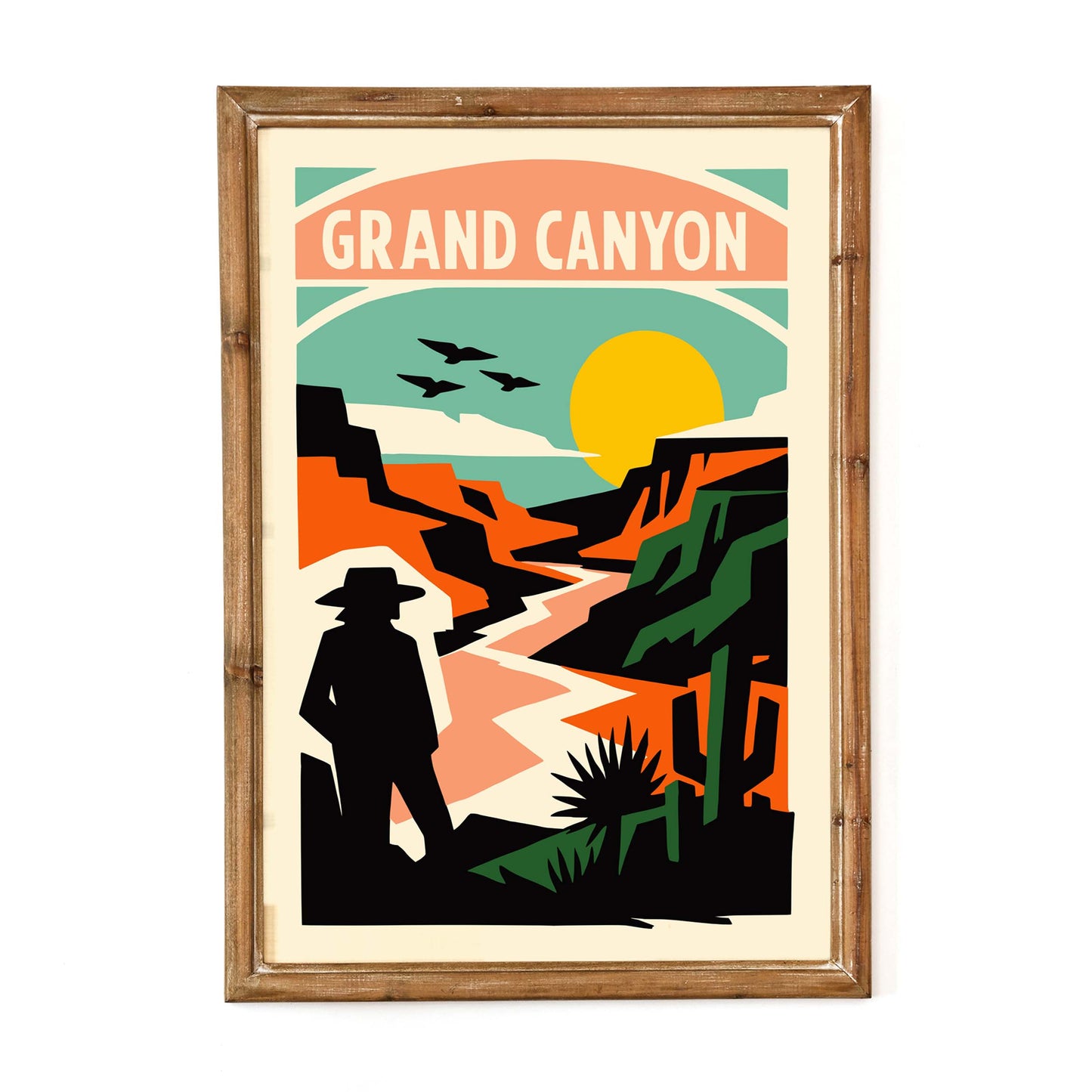 Grand Canyon Sunset Travel Poster