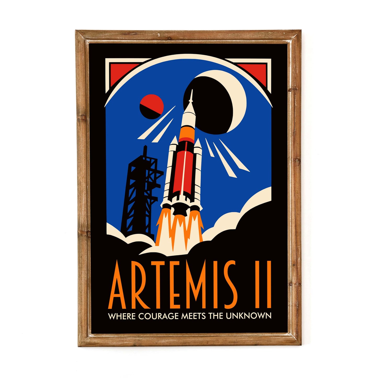 Artemis II Rocket Launch Poster