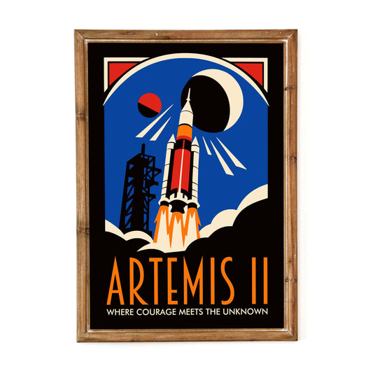 Artemis II Rocket Launch Poster