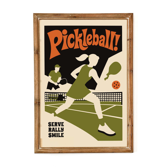Pickleball Court Wall Art