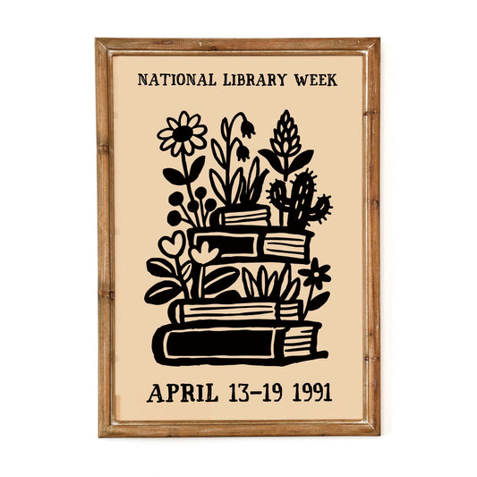 National Library Week Books Poster